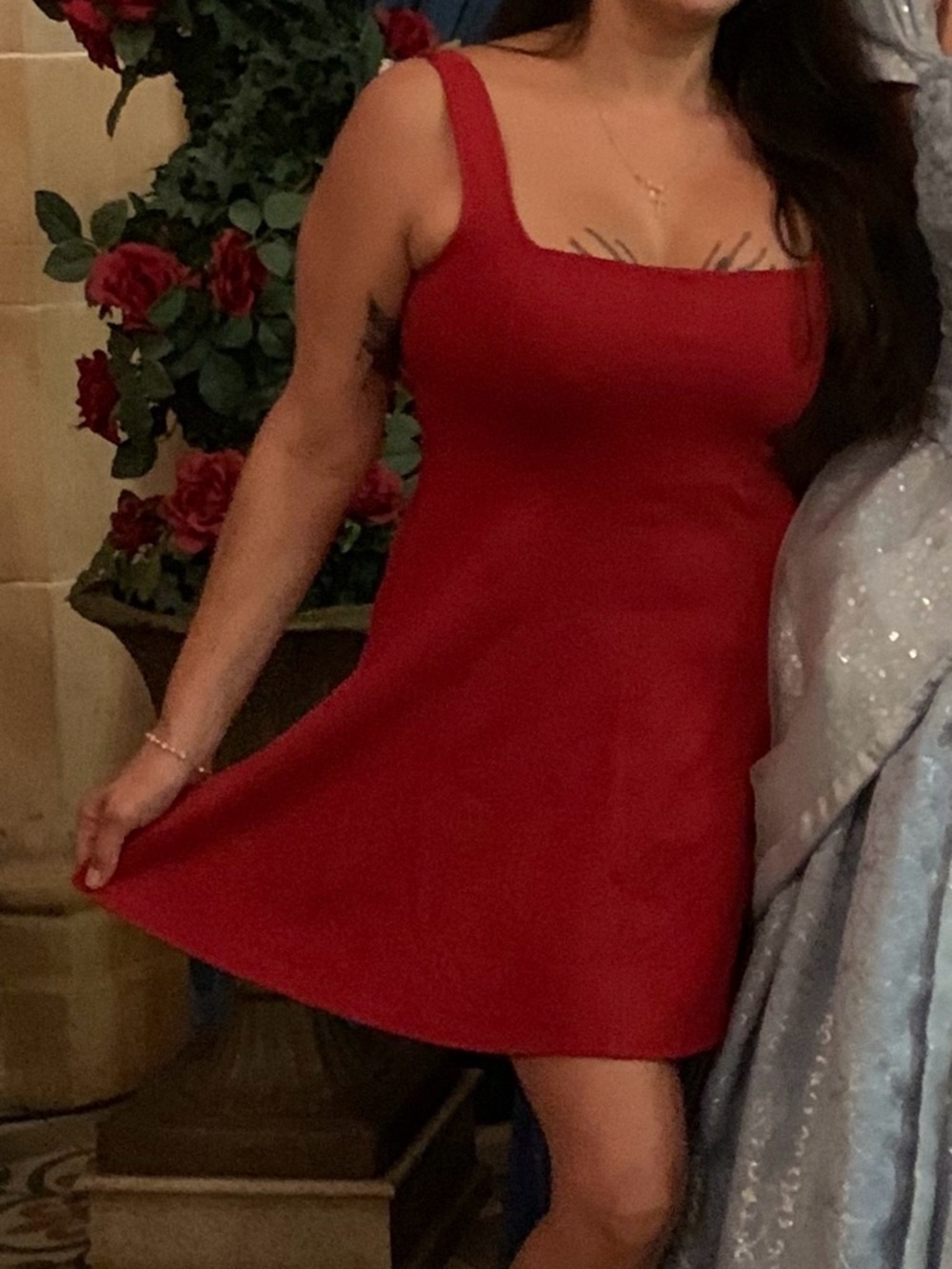 H&M Red Sleeveless Mini Dress